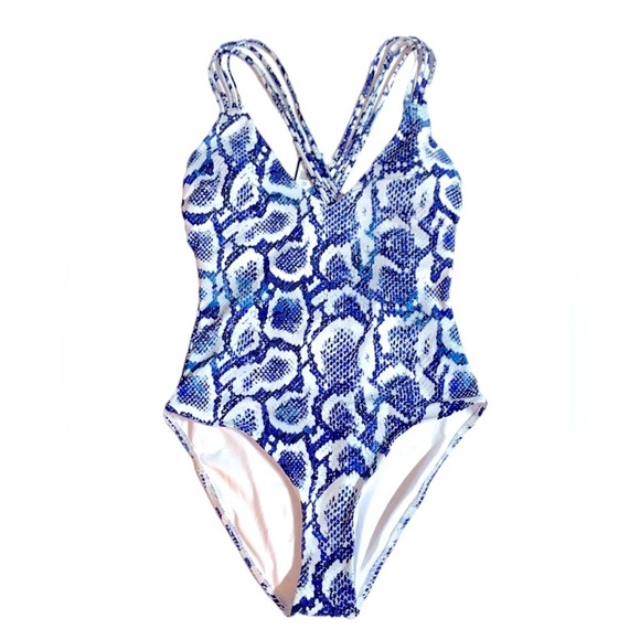 BCBGMAXAZRIA Womens One Piece Swimsuit quick dry bathing suit size 10 - Picture 2 of 11